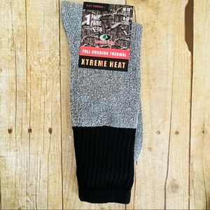 Mens Mossy Oak Dry Fresh Socks, Full Cushion Thermal, Xtreme Heat 1 Pair